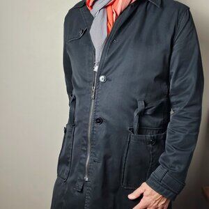 Ben Sherman Vintage 2005 Black Trench Coat Med Mens, great condition, 3/4 length